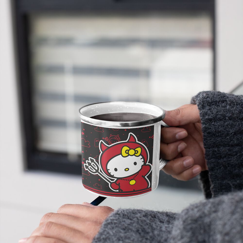 Taza Enlozada Lechera Hello Kitty Demonio image number 1.0