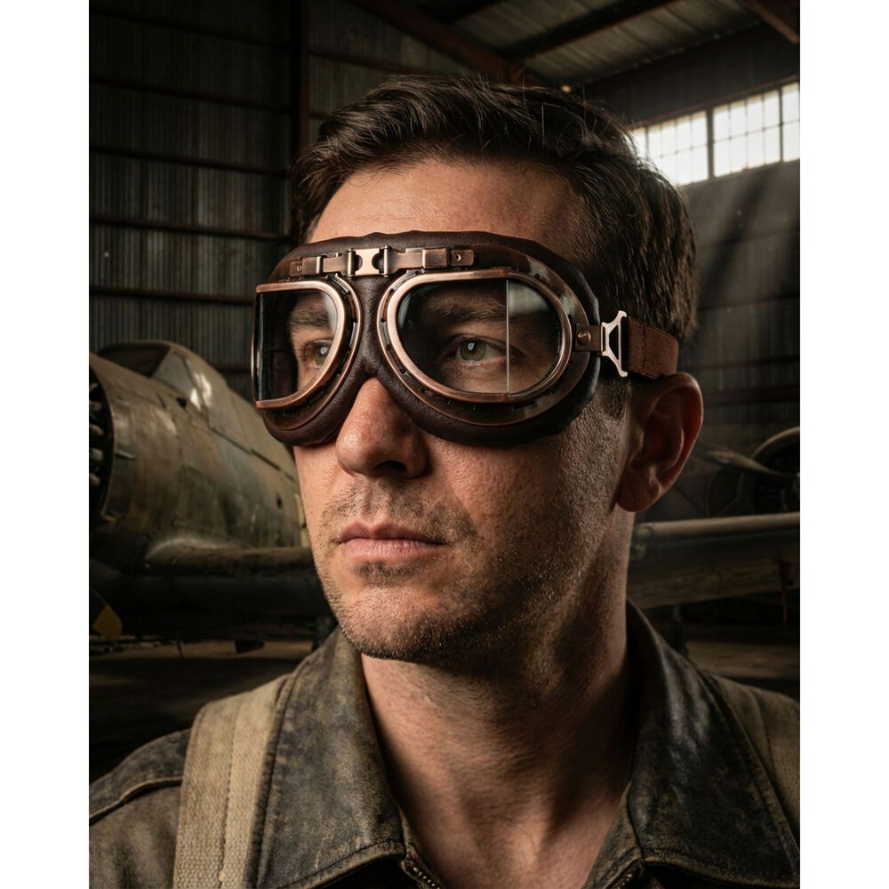 Cosplay Gafas De Moto Vintage Piloto Steampunk image number 5.0