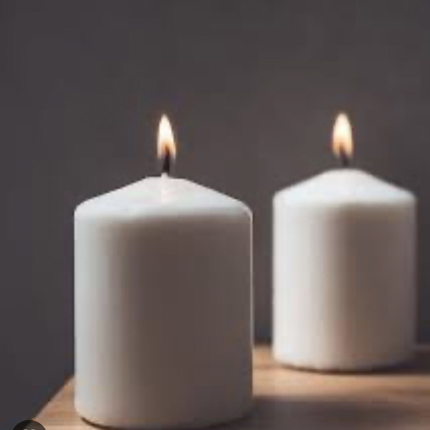 Pack De Velas Blancas 5x5 Cm image number 0.0