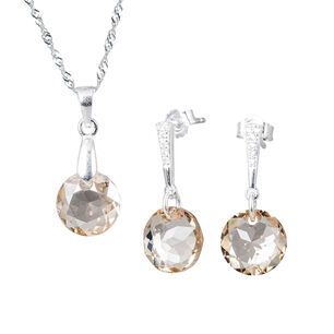 Conjunto Gracia Cristales Genuinos Golden Shadow
