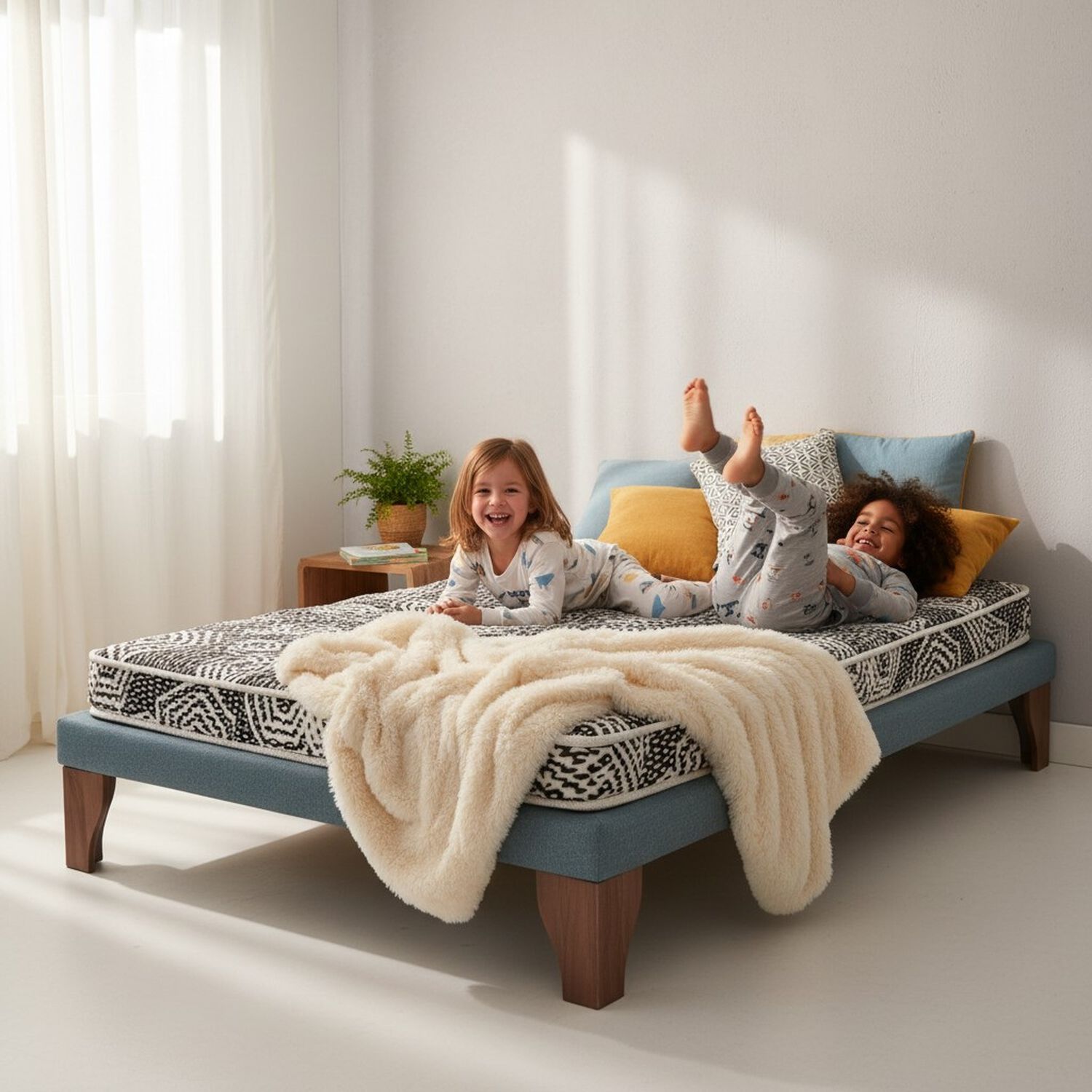 Cama 1 Plaza Box 8 Cm L180 Cm + Colchon Modelo Ideal / Con Patas De 24 Cm (gris) image number 0.0