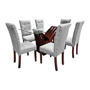 Juego De Comedor Living Factory Gaviota / 6 Sitiales