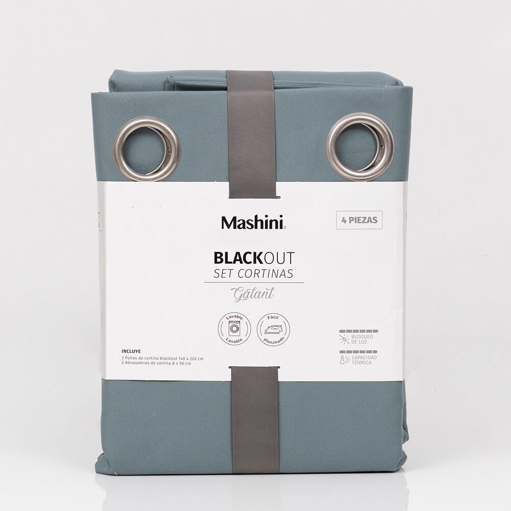 Set Cort. Blackout Arg 140x220 Cms Verde image number 2.0