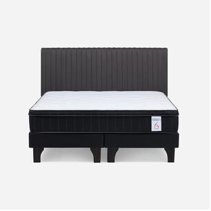 Cama Europea Rosen New Style 6 Plus + Respaldo Lucio / King / Base Dividida + Respaldo