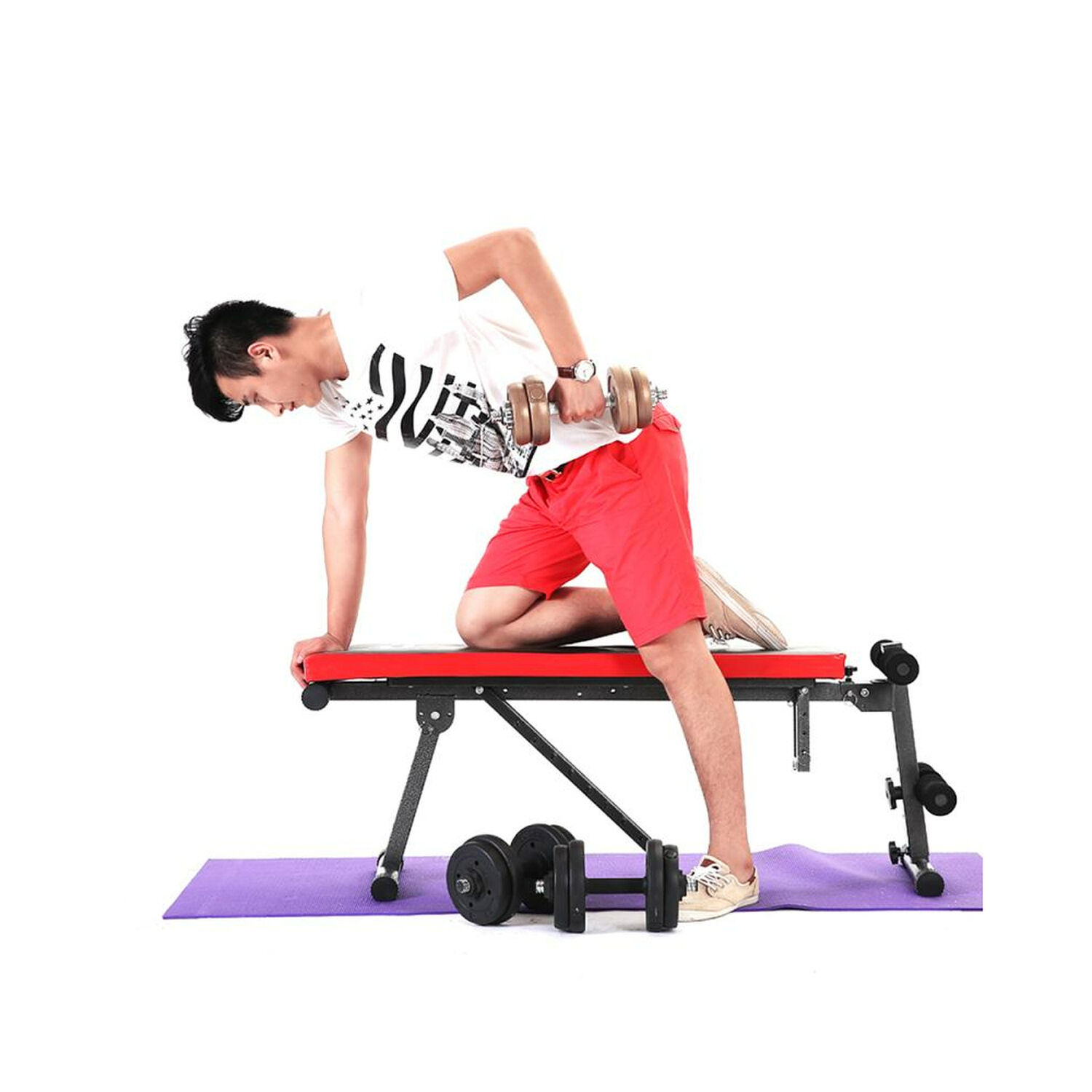 Banca Abdominal Multifuncional Reclinable 4 Posiciones image number 3.0