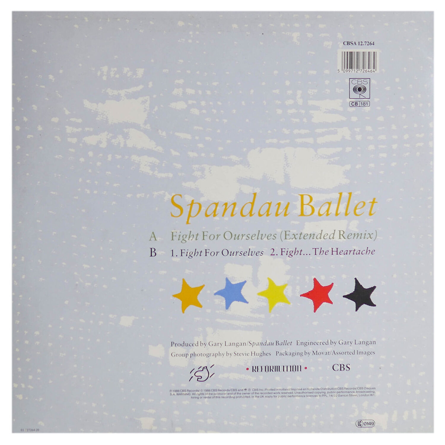 Spandau Ballet - Fight For Ourselves (ext. Remix) | 12" Maxi Single Usado image number 1.0