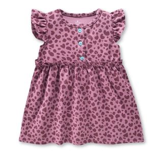 Vestido Sin Mangas Estampado Beb&eacute; Ni&ntilde;a 9 A 36 Meses Cheetah Print