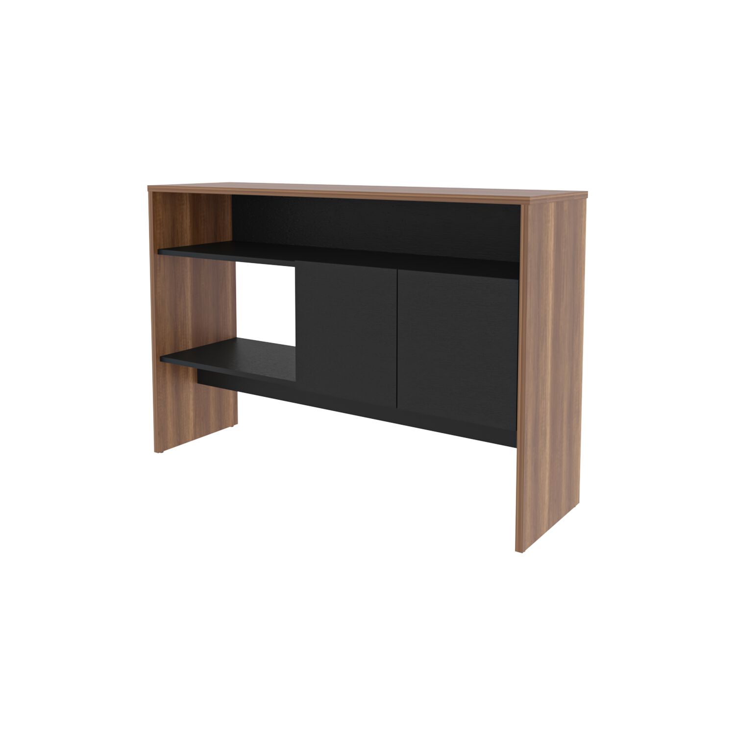 Arrimo 2 Puertas 80x120x35 Cm Fm-002c - Cafe Claro / Negro image number 0.0