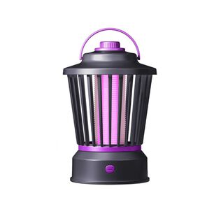 L&aacute;mpara El&eacute;ctrica Anti Mosquitos Uv Negra