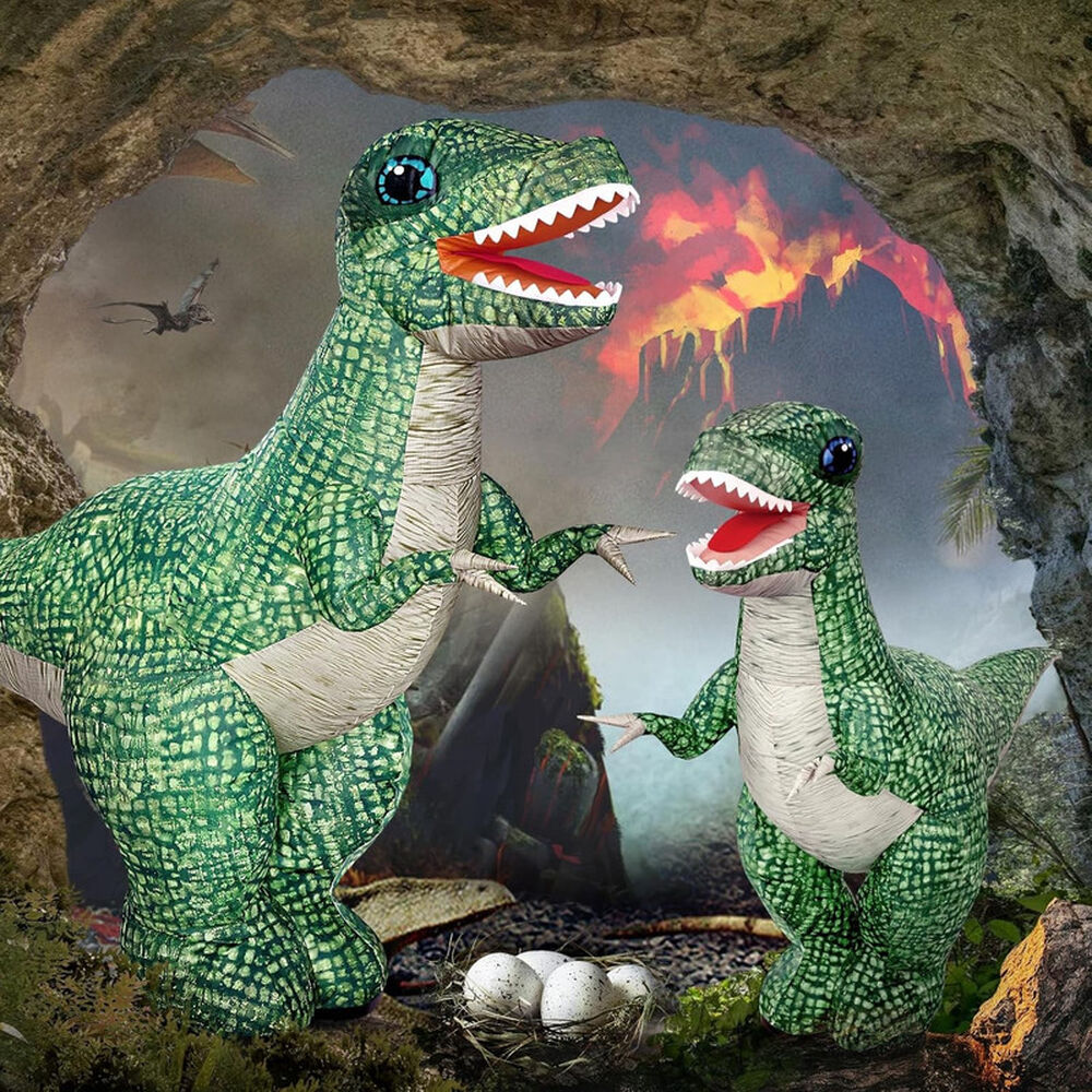 Dinosaurio Infable 90 Cm Grande Con Control Remoto image number 5.0