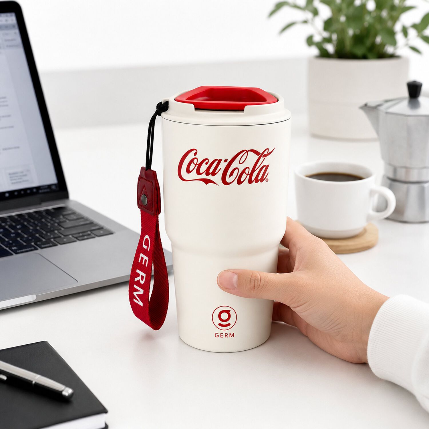 Vaso T&eacute;rmico Mug Germ Coca-cola 590ml White Edition image number 4.0