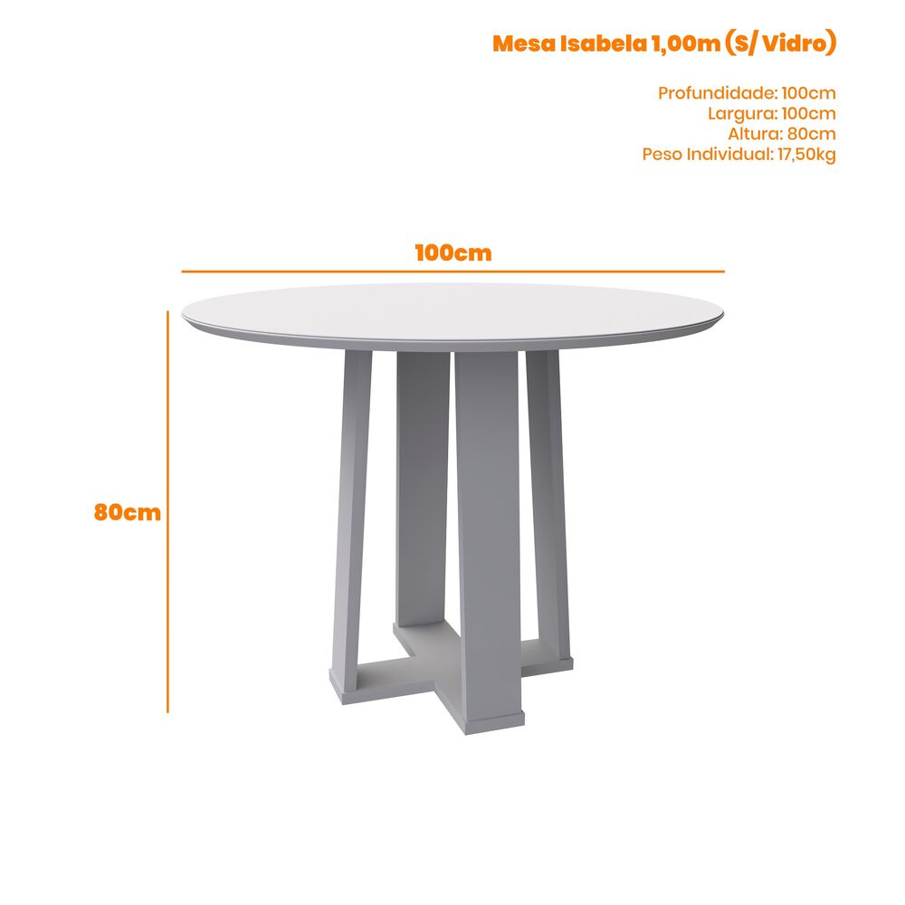 Juego De Comedor Ravello 100x100 Cm 4 Sillas Beige image number 2.0