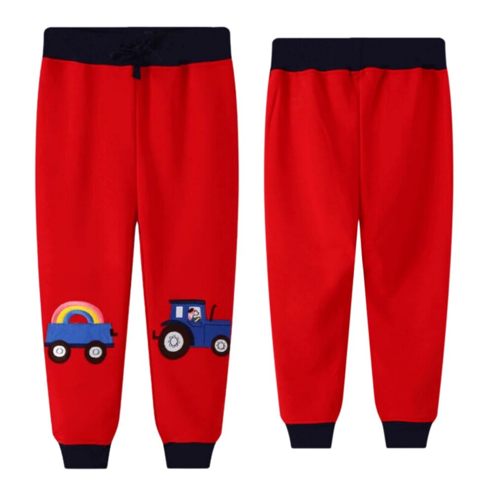 Pantal&oacute;n Buzo Ni&ntilde;o 100% Algod&oacute;n Jump Kids Rojo Remolque image number 0.0