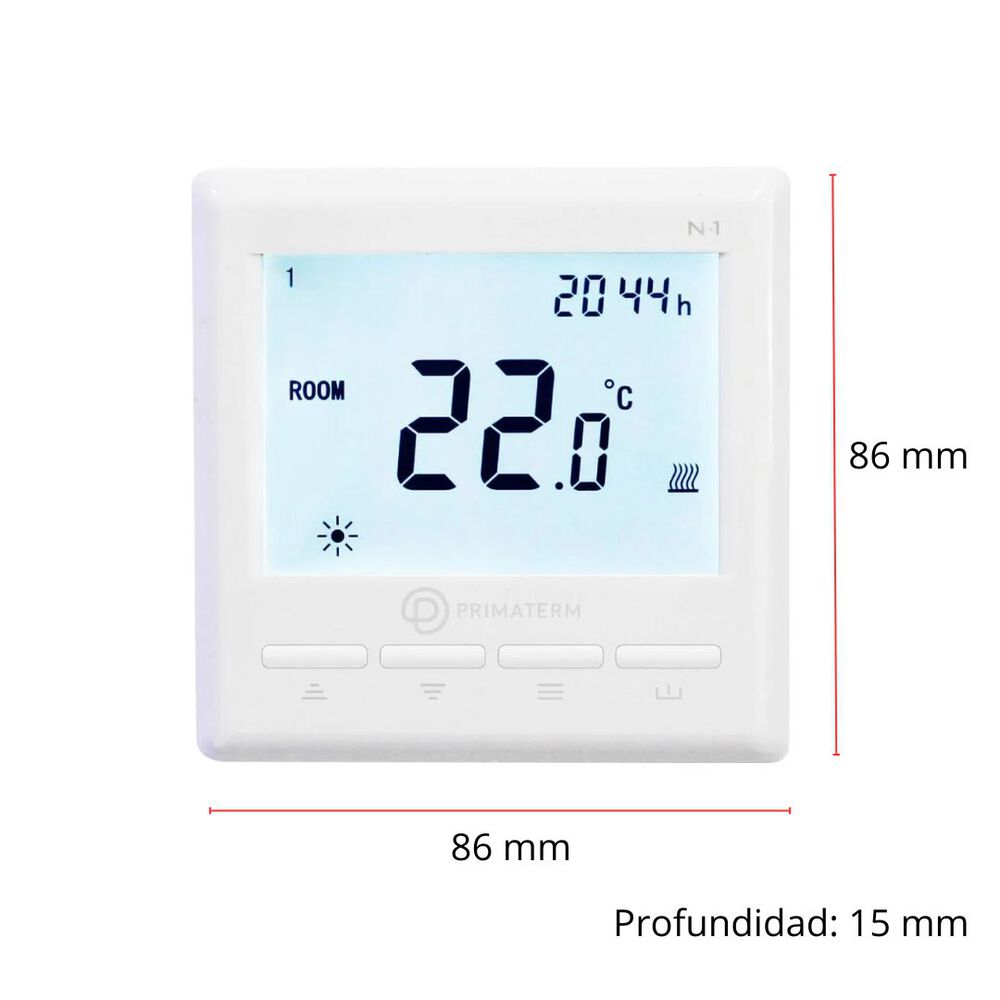 Termostato Inteligente Programable 3600w Wifi Blanco Primaterm image number 2.0