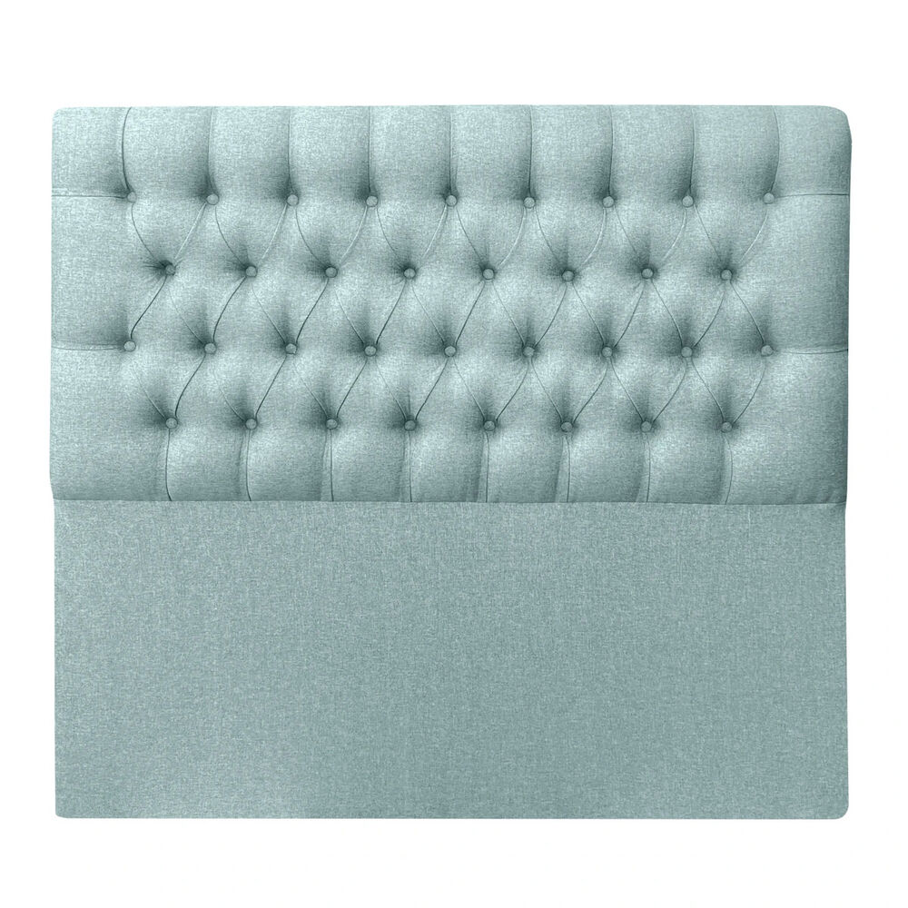 Respaldo De Cama Capitoné Premium Lino Verde 2 Plazas image number 1.0