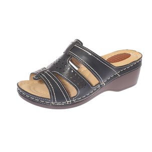 Sandalia Confort Negro Modelo Italiano Art. 5ask73327black