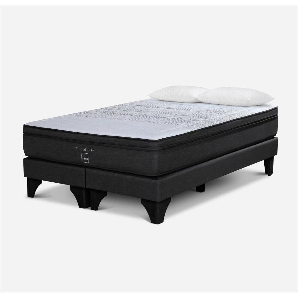 Cama Europea Rosen Tempo / 2 Plazas / Base Dividida + Almohadas image number 0.0