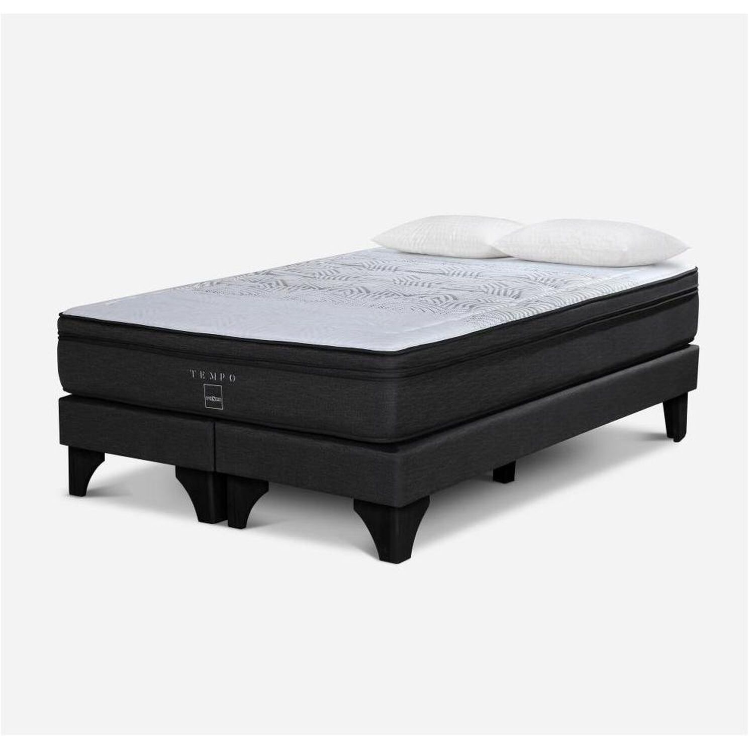 Cama Europea Rosen Tempo / 2 Plazas / Base Dividida + Almohadas image number 0.0