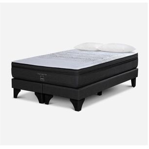 Cama Europea Rosen Tempo / 2 Plazas / Base Dividida + Almohadas