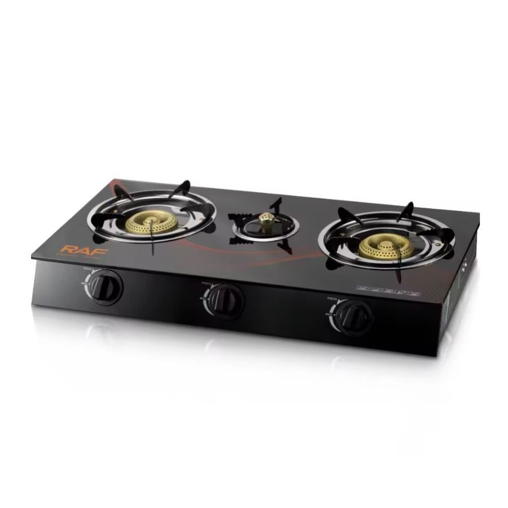 Cocinilla Encimera A Gas Vidrio Templado Raf 3 Platos R8052 image number 1.0