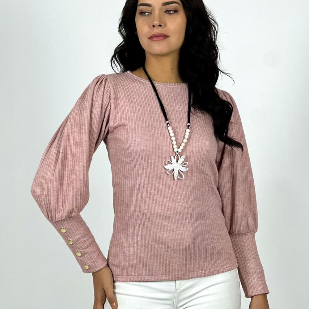Polera Lanilla Manga Princesa image number 0.0