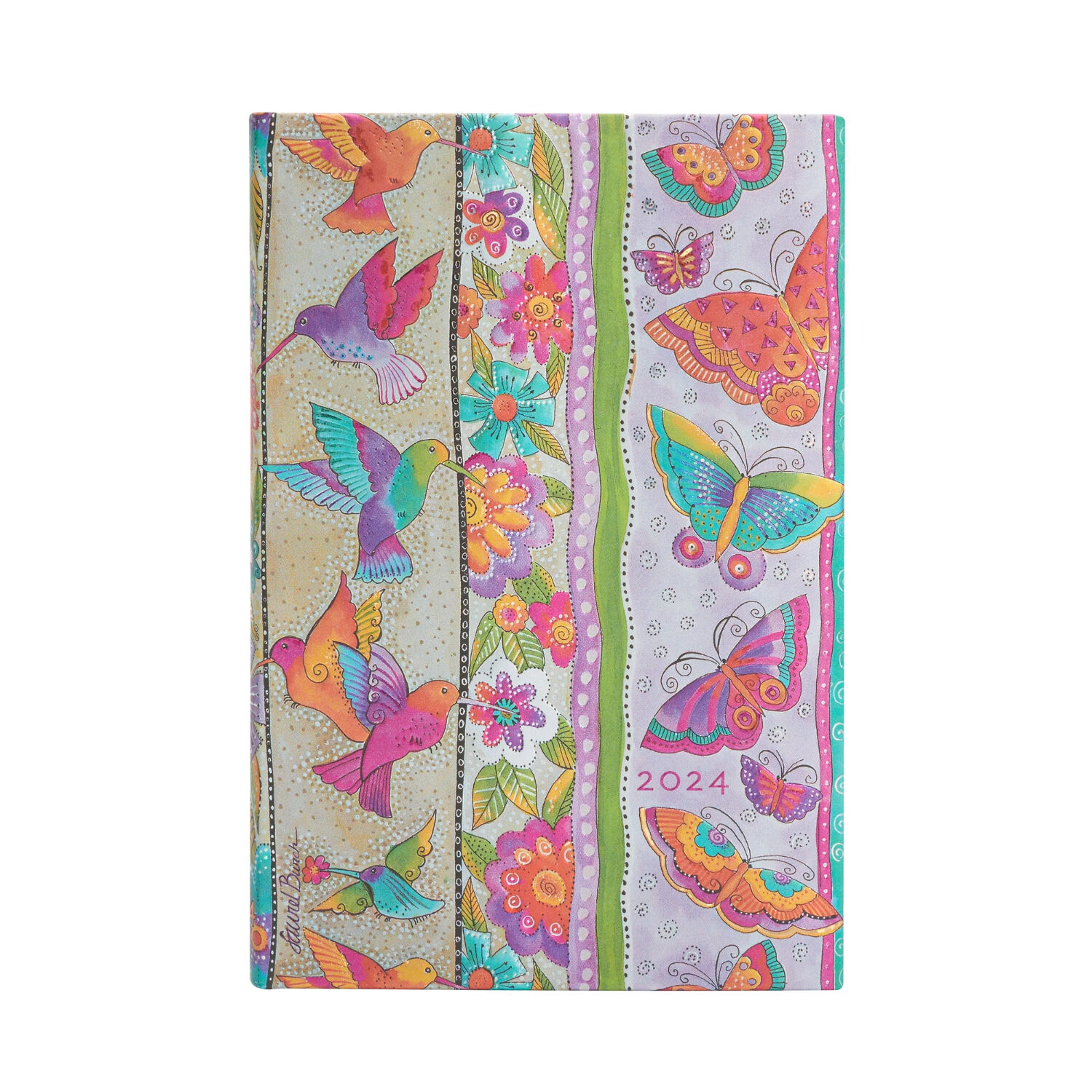 Agenda 2024 Colibr&iacute;es Y Mariposas, T.dura, Vista Semana Mini image number 0.0