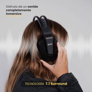 Aud&iacute;fono Gamer Inal&aacute;mbrico Zenit Elite Bluetooth Rgb Levo