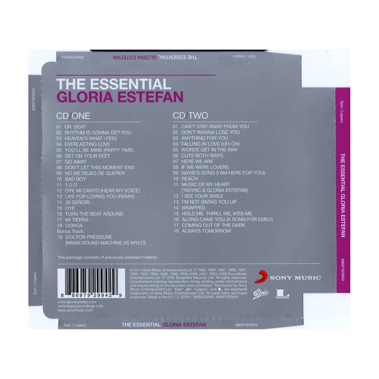 Gloria Estefan - Essential Gloria Estefan (2cd) | Cd image number 1.0