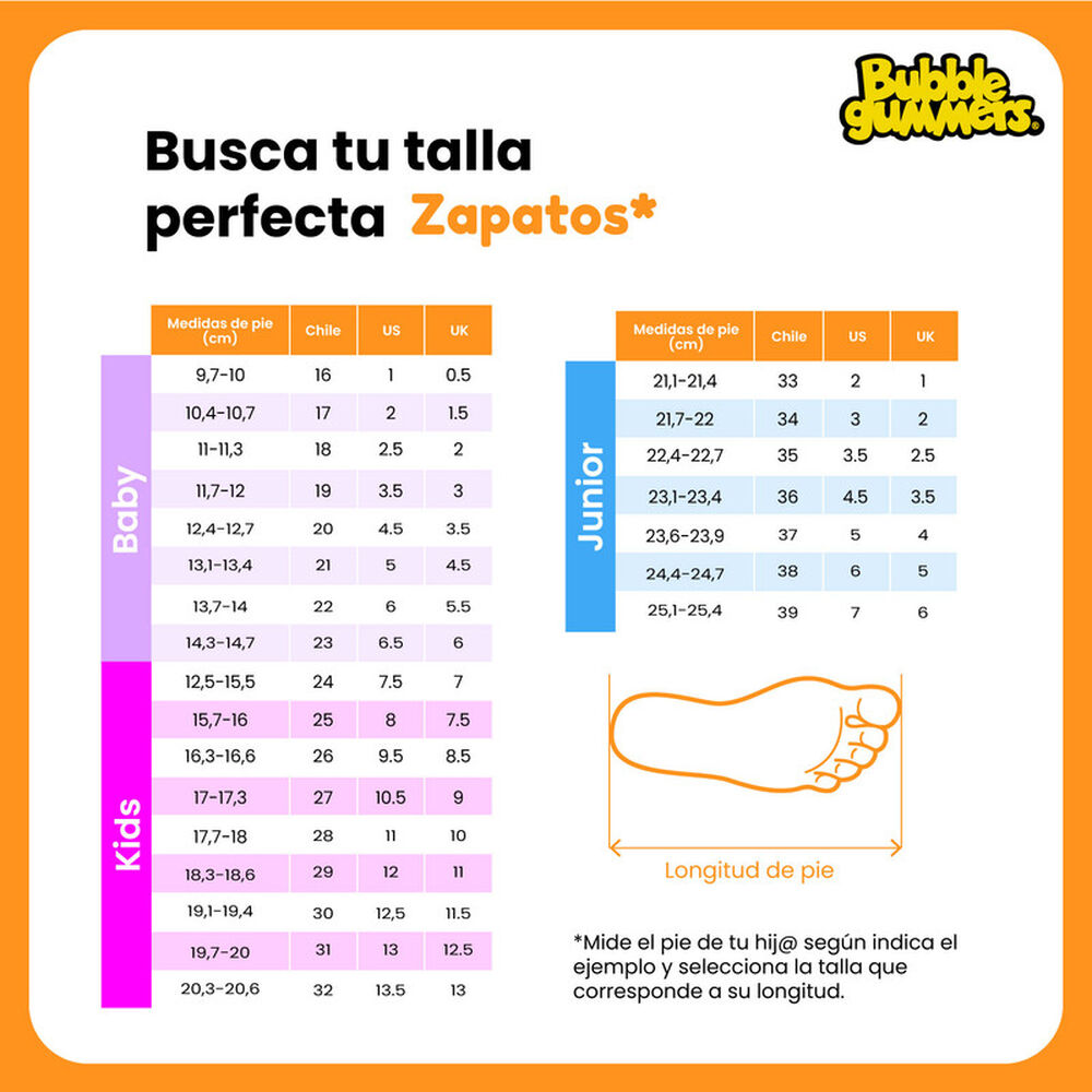 Bot&iacute;n Ni&ntilde;o Bubblegummers Sam Mostaza 22-25 image number 7.0