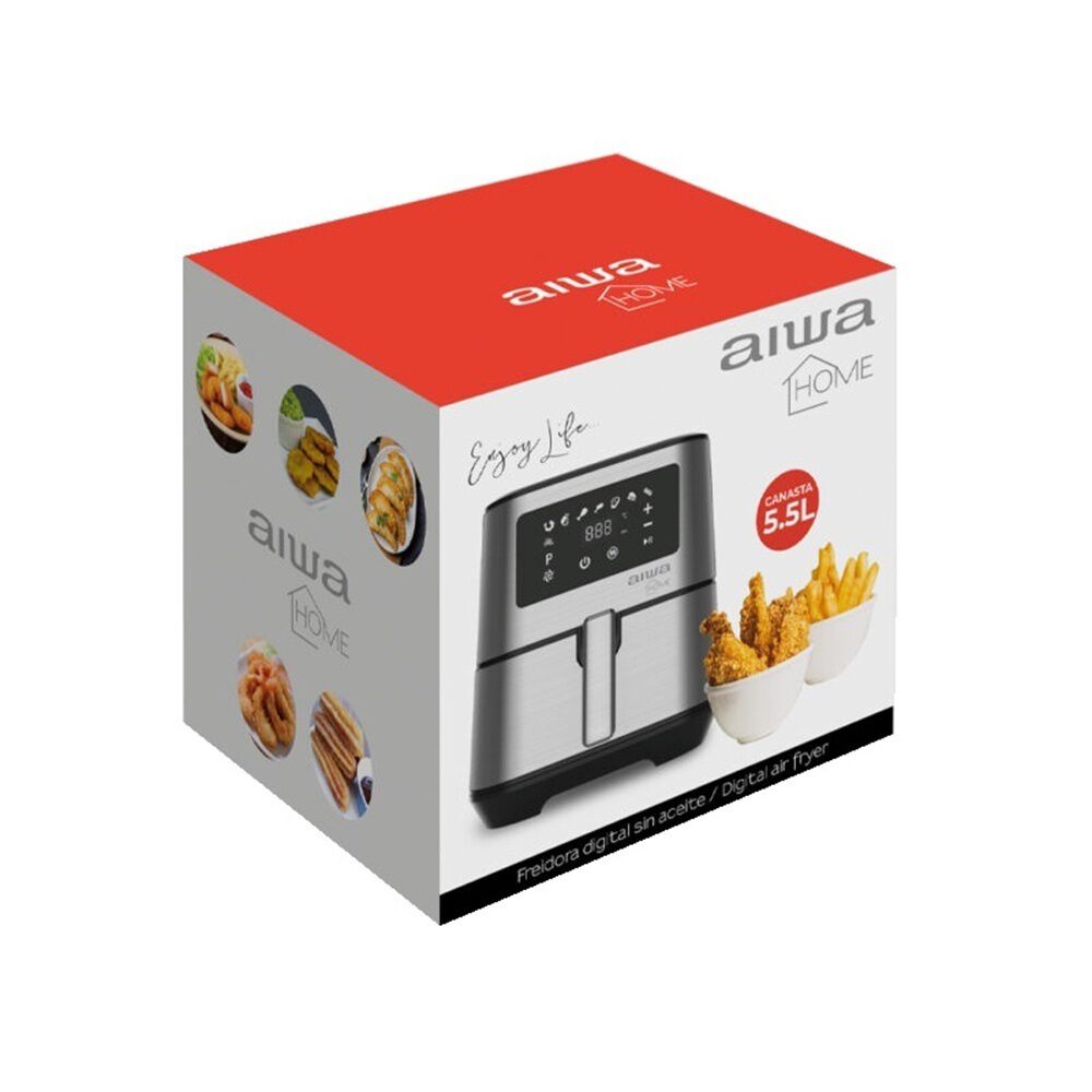 Freidora De Aire Digital Multifuncional 5.5lts Aiwa Aw-ft22 image number 5.0