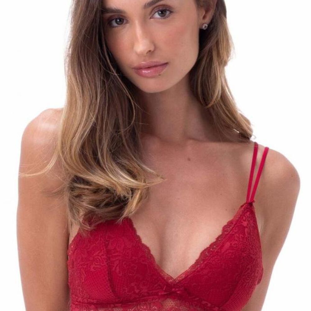 Bralette Sin Copas Ni Aros Rojo 2rios image number 1.0