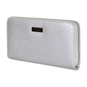 Billetera Mujer Bessie Plateada Kenneth Cole