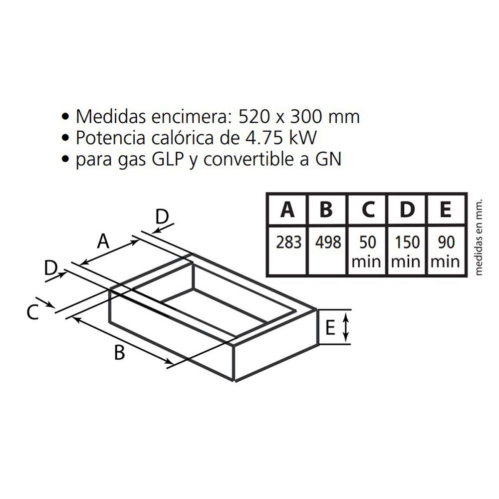 Encimera A Gas Sindelen Eleganzza / Ceg-4250in image number 3.0