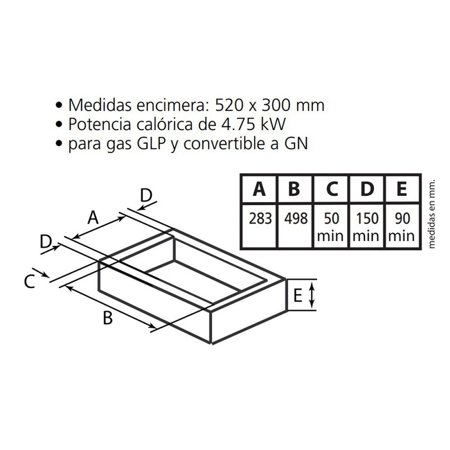 Encimera A Gas Sindelen Eleganzza / Ceg-4250in image number 3.0