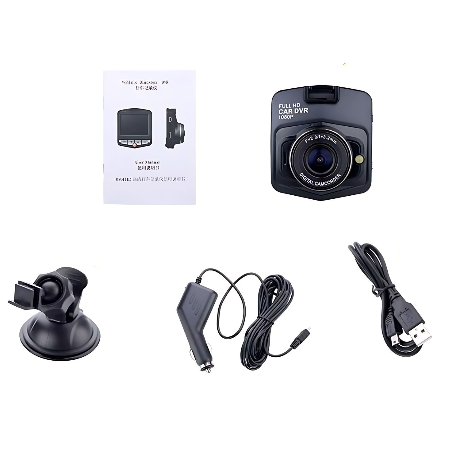 C&aacute;mara Dvr Para Veh&iacute;culos Con Sensor Con Video Full Hd 1080p image number 3.0