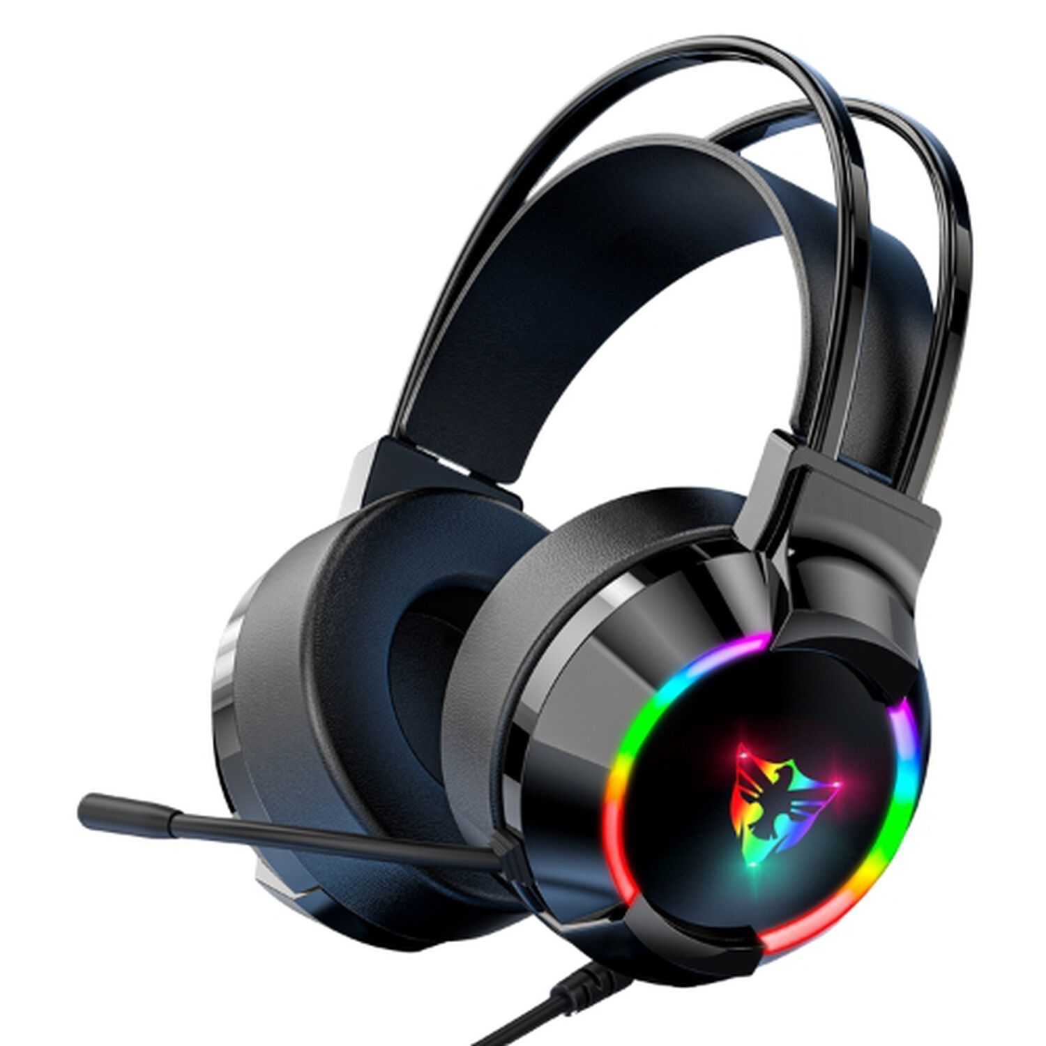 Audifonos Con Microfono Gamer Auriculares Diadema Usb Rgb image number 0.0