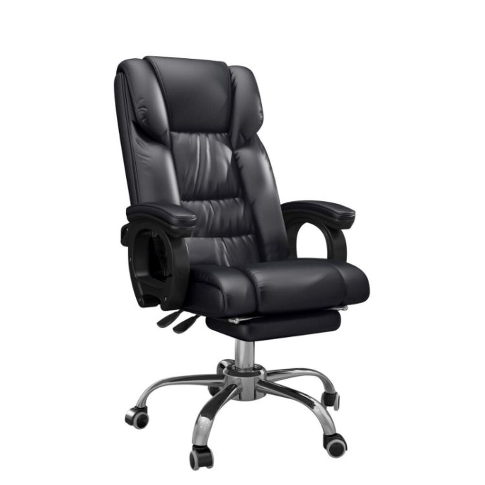 Sillón Ejecutivo De Cuero Pu Reclinable Reposapiés Reclinable image number 0.0