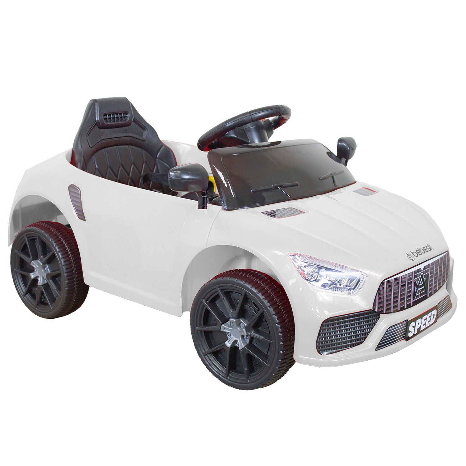 Auto El&eacute;ctrico Meche Premium Ni&ntilde;os Ni&ntilde;as Infantil Blanco image number 0.0