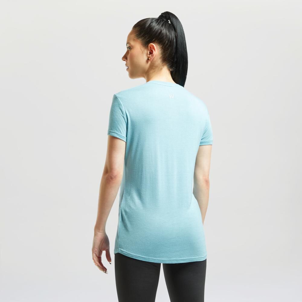 Polera Deportiva Manga Corta Mujer Wetland image number 3.0