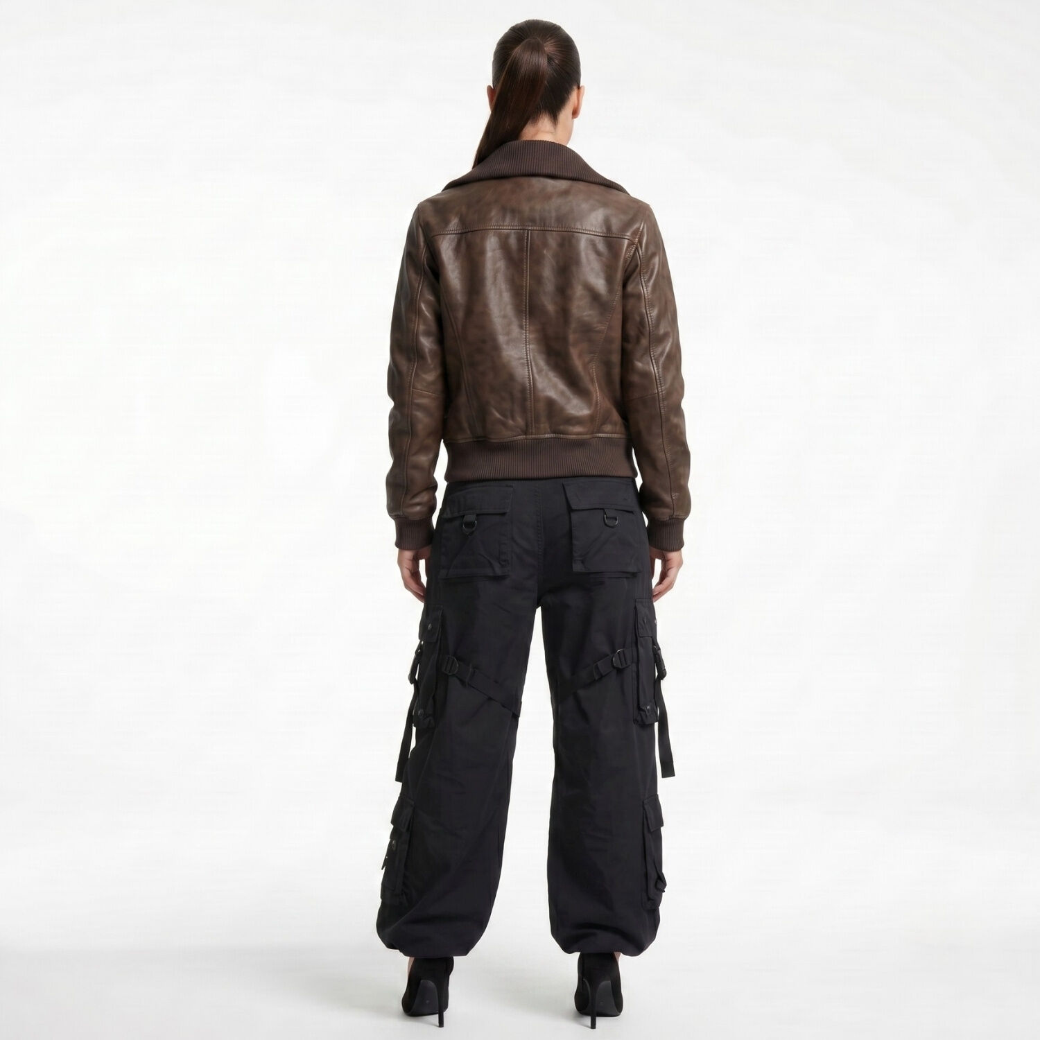 Chaqueta Ecocuero Bomber Mujer Phoebe image number 2.0