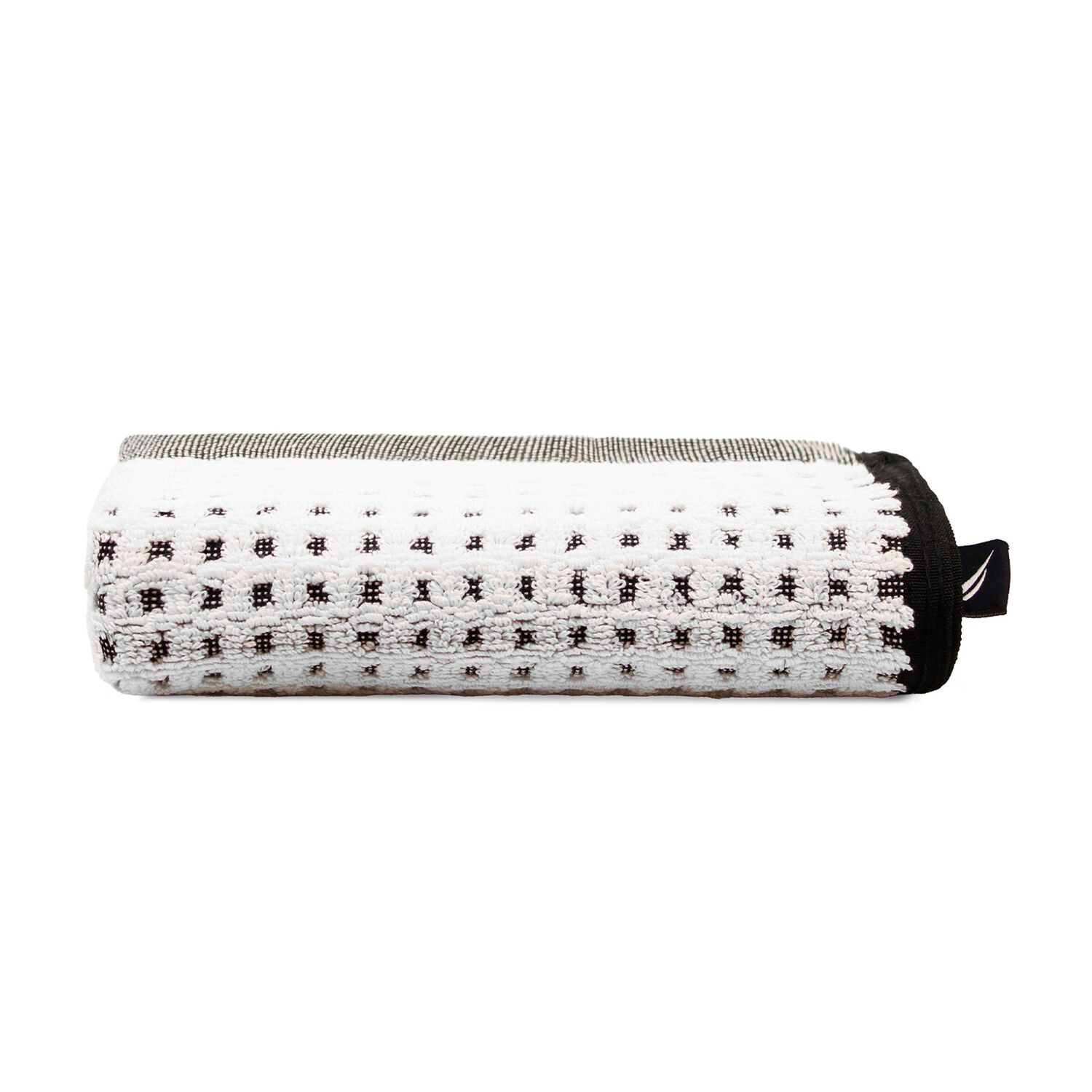 Toalla De Manos Mara Nautica Home 40x60cm Blanca-negra image number 2.0