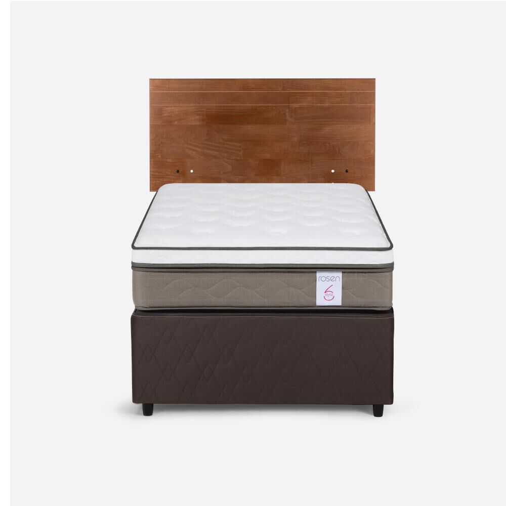 Cama Nido Rosen New Style 6 / 1.5 Plazas / Base Normal + Respaldo image number 0.0