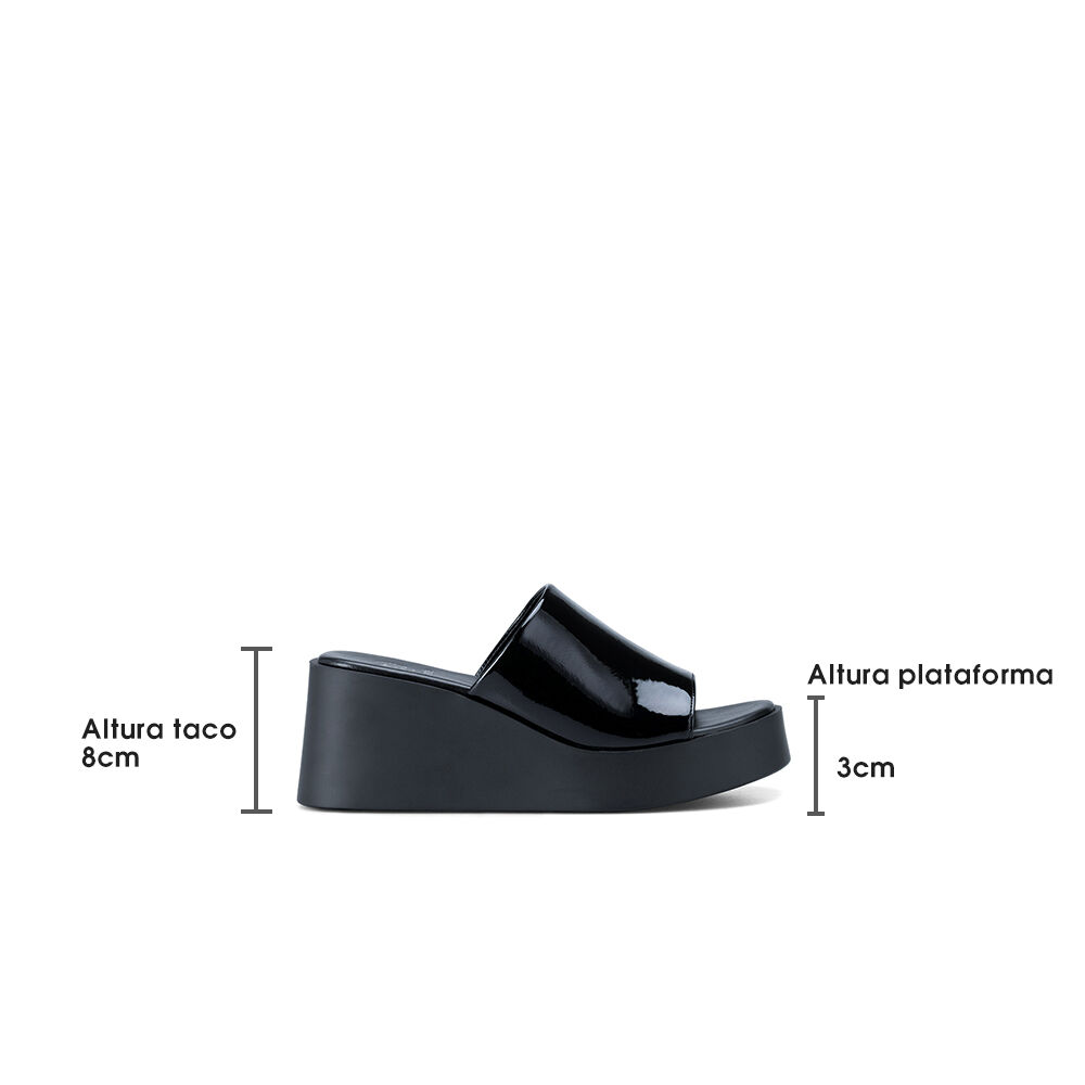 Sandalia Casual Plataforma Negra Mujer Weide Qiu330 image number 4.0