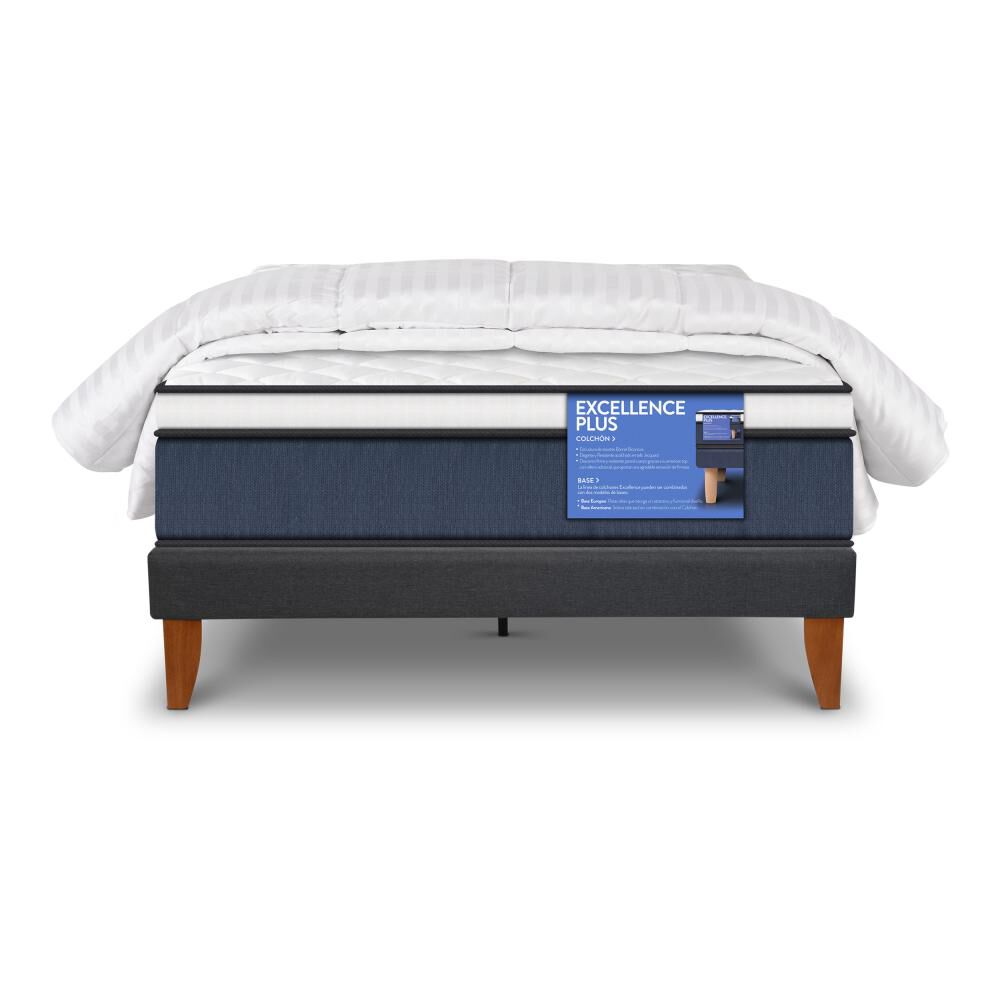 Cama Europea Cic Excellence Plus / 1.5 Plazas / Base Normal + Plumón image number 0.0