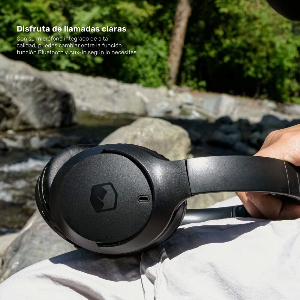 Audifonos Bluetooth Inalambricos Over Ear Wavepro Black image number 4.0