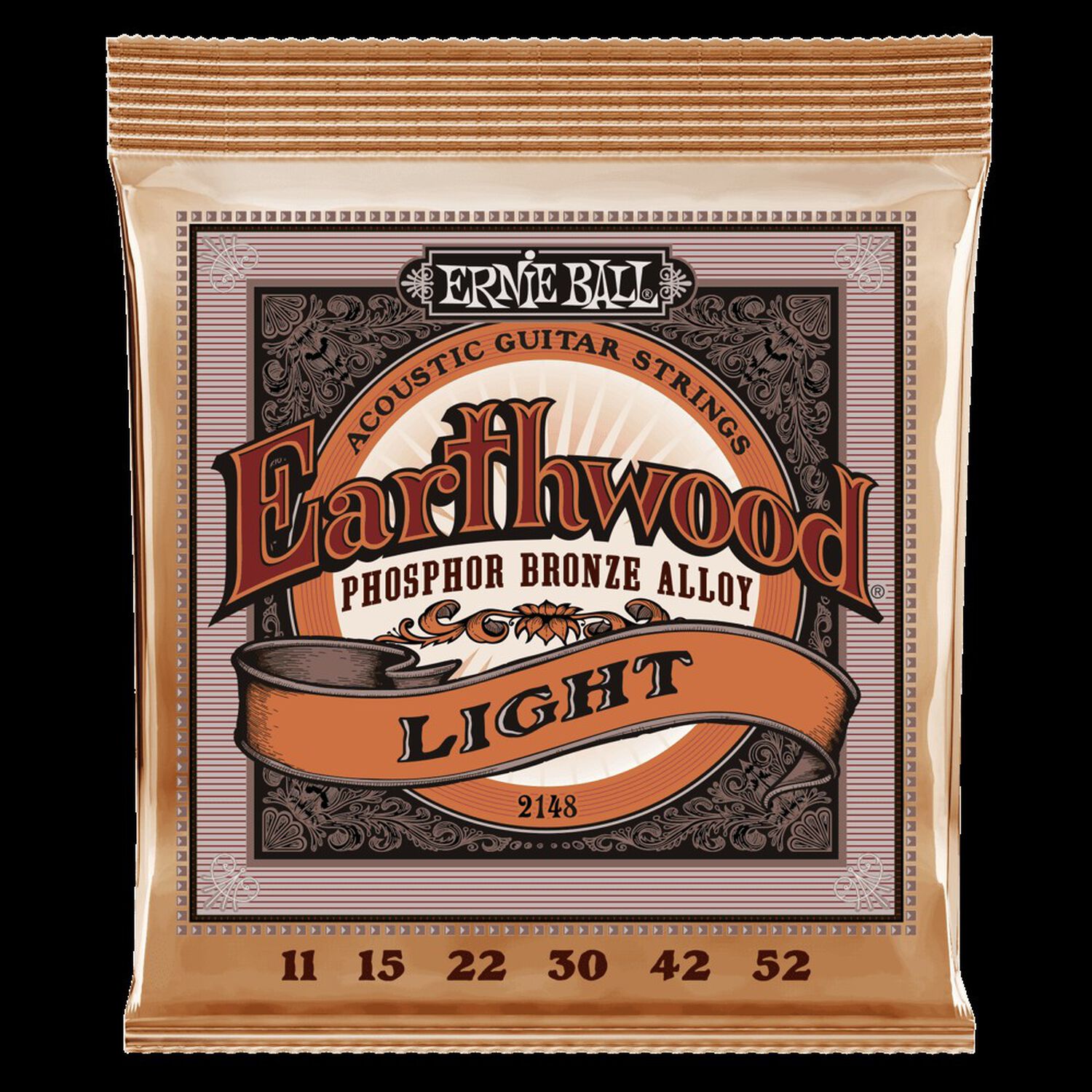 Set De Cuerdas Ernie Ball Para Guitarra Ac&uacute;stica Earthwood Bronce 11 &ndash; 52 image number 0.0