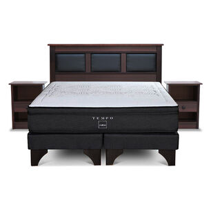 Cama Europea Rosen Tempo / King / Base Dividida + Set de Maderas Argos