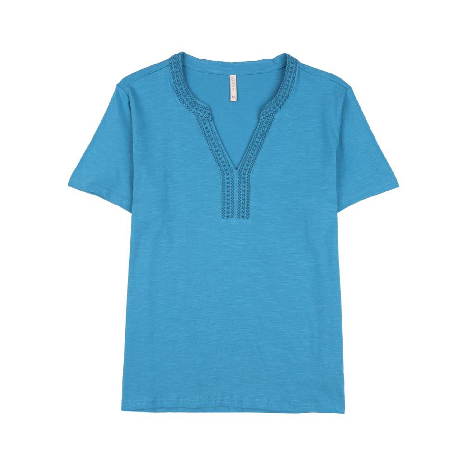 Polera Lisa Manga Corta Cuello Mao Mujer Geeps image number 0.0