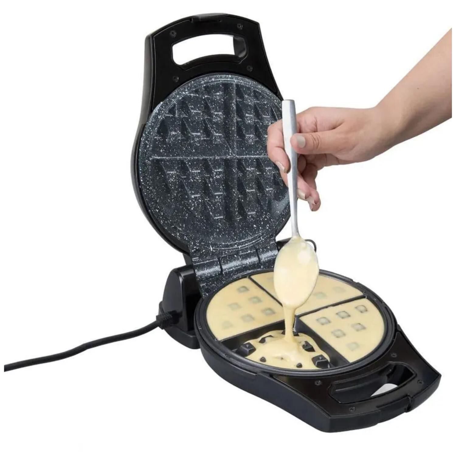 Waflera 800w Waffle Maker Negro Bwm032 Blanik image number 3.0