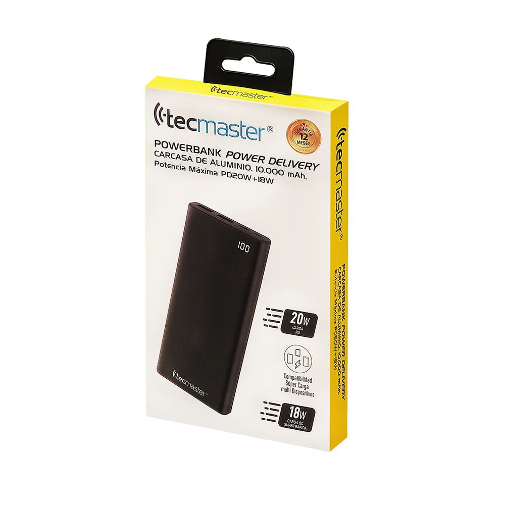 Bateria Portatil Cargador Power Bank 10000 Mah Tecmaster image number 1.0